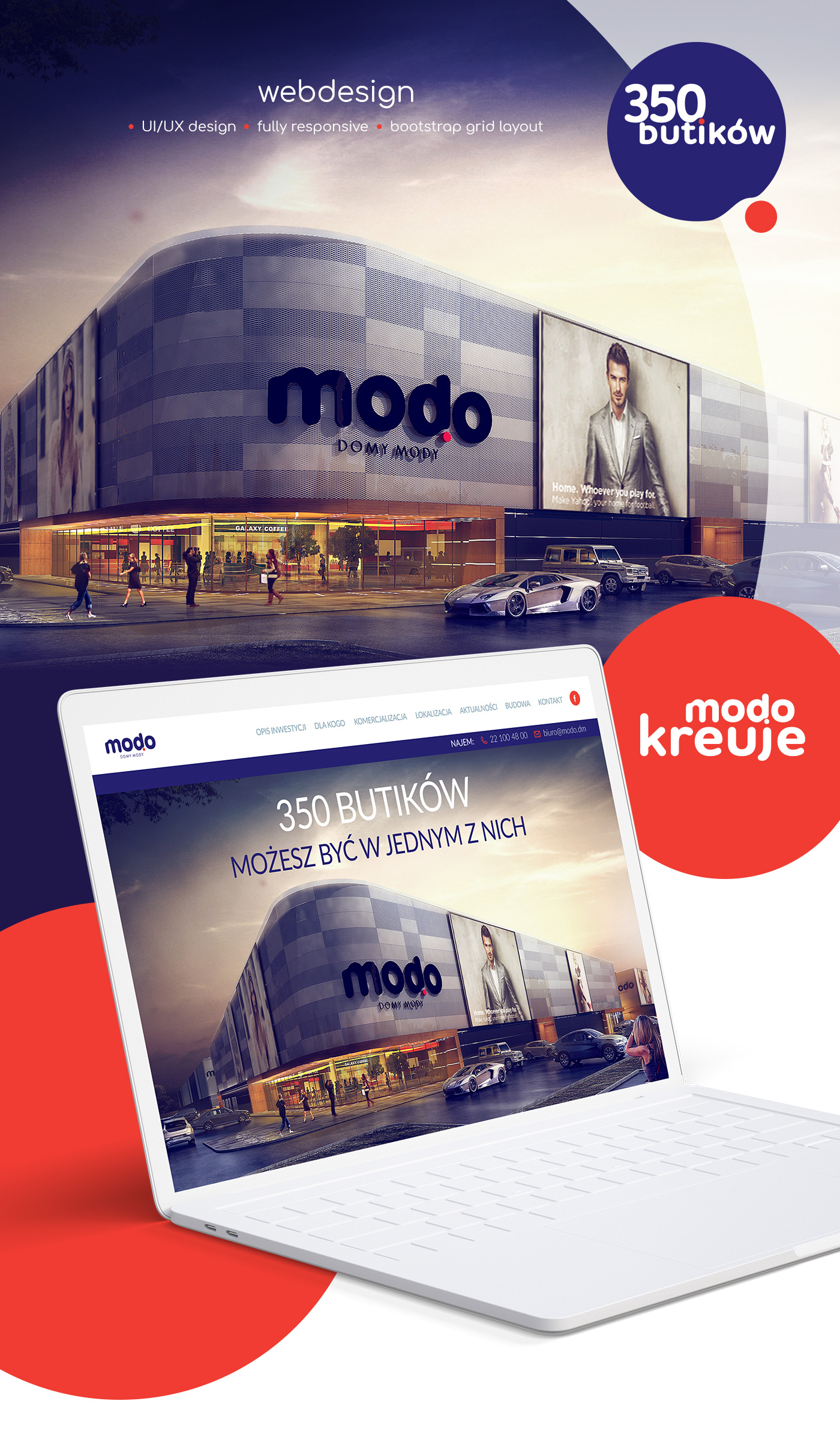 strona internetowa MODO domy mody
